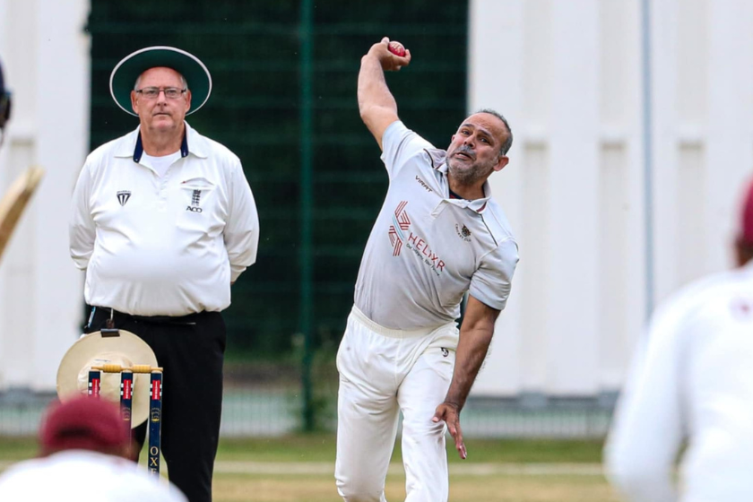 Slough captain bowling.